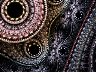 abstract futuristik fractal background