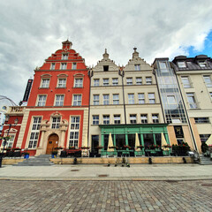 Obraz premium Elblag, Poland - July 21, 2020: Old Town of Elblag, Poland