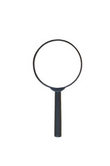 isolated magnifying glass on the white background