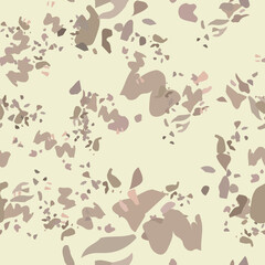 Desert camouflage of various shades of beige, brown and pink colors