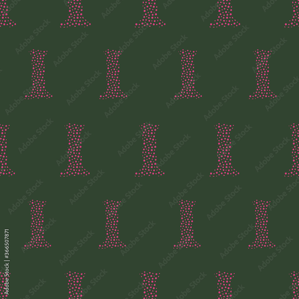 Poster i from the alfabet repeat pattern print background