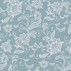 seamless  lace  floral   background.