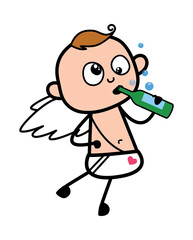 Drunk Cartoon Angel