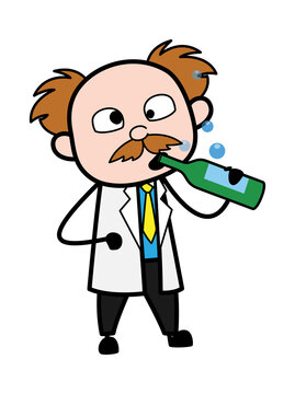 Drunk Cartoon Scientist