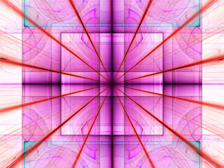 beautiful abstract fractal background with light rays