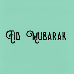 Eid mubarak greeting illustration
