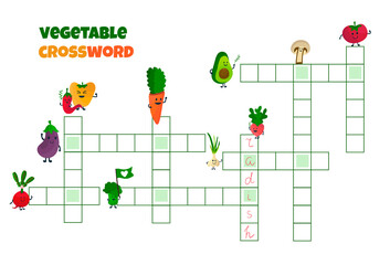 Funny veggies crossword