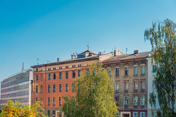 Obraz premium Street view of Old Town, Poznan, Poland