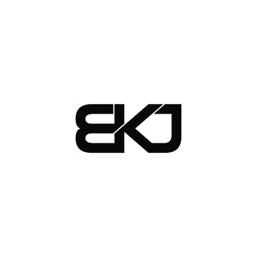 bkj letter original monogram logo design