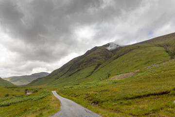 Fototapeta na wymiar Remote Lanscape in the Scottish Highlands