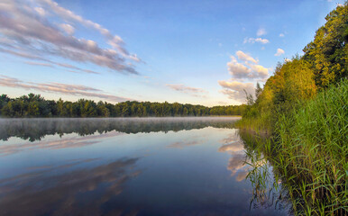 Morgens am See