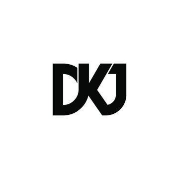 dkj letter original monogram logo design