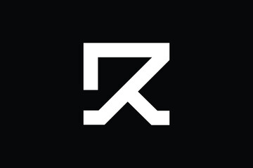 Minimal Innovative Initial DR logo and RD logo. Letter R DR RD creative elegant Monogram. Premium Business logo icon. White color on background