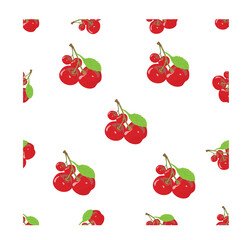 Seamless pattern with Cherry as objects can be used for baby clothes, shirt, pillowcases, bed sheets and much more