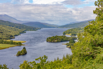 Fototapeta na wymiar Queen's View in Scottish Highlands