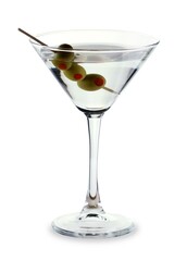 Martini Drink With Olives