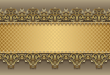 Abstract vector ornamental nature vintage frame.