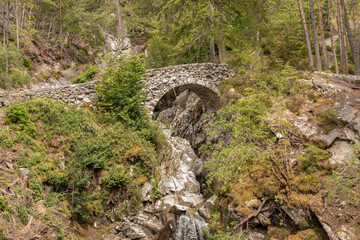 Fototapeta na wymiar Stone Bridge in the Scottish Highlands