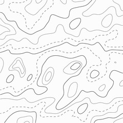 Contour topographic map. Geographic grid map background. Vector illustration.