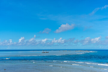 沖縄　宮古島、東平安名崎の風景