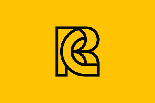 Minimal Innovative Initial RC logo and CR logo. Letter RC CR creative elegant Monogram. Premium Business logo icon. White color on background