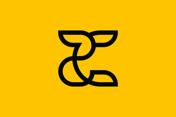 Minimal Innovative Initial ZC logo and CZ logo. Letter ZC CZ creative elegant Monogram. Premium Business logo icon. White color on background - obrazy, fototapety, plakaty