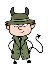 Evil Cartoon Spy as Devil