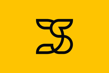 Minimal Innovative Initial DS logo and SD logo. Letter DS SD creative elegant Monogram. Premium Business logo icon. White color on background