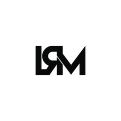 lrm letter original monogram logo design