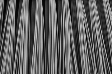 Close up photo of fringes of a broom