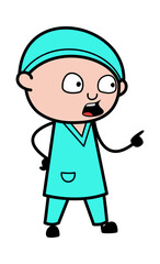 Cartoon Surgeon Saying Something
