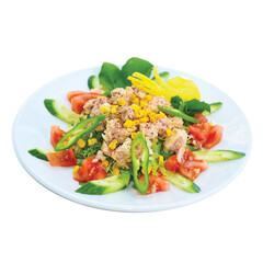 Tuna fish salad with vegetables