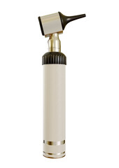 otoscope is medical equipment used to observe the inside of the ear. Isolated over white background