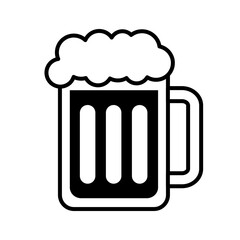 beer jar drink line style icon