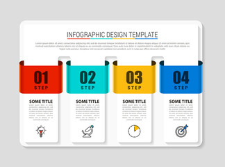 Infographic design template. Creative concept with 4 steps
