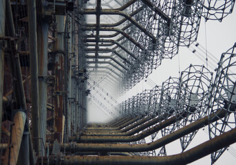 Fototapeta premium old rusty metal bars