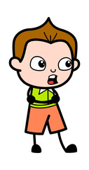 Arms Folded Schoolboy Cartoon Talking