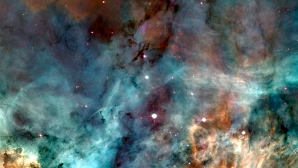 Naklejka na ściany i meble Space galaxy background with nebula. Elements of this image furnished by NASA