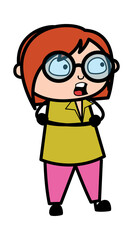 Arms Folded Teacher Cartoon Talking