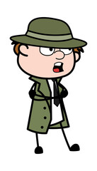 Arms Folded Spy Cartoon Talking