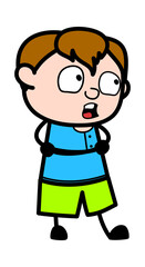 Arms Folded Teen Boy Cartoon Talking