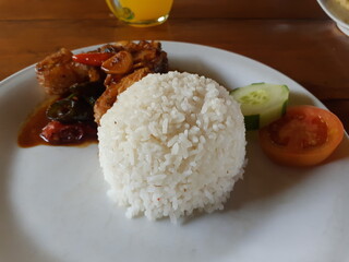 Various Indonesian Asia Healthy Delicious Traditional Dishes