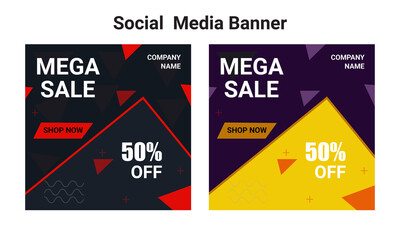 Product social media post banner template