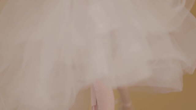 A slightly creepy ballerina doll.