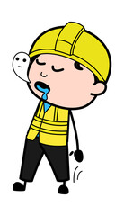 Soul Leaving Engineer Body Cartoon