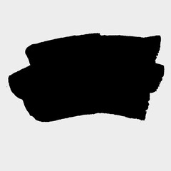 Hand painted vector brush stroke banner.