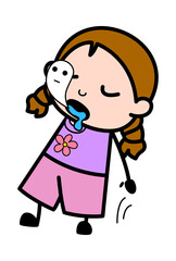 Soul Leaving Girl Body Cartoon