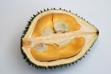 Fototapeta premium Durian on a white background