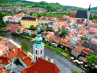 Naklejka premium cesky krumlov, czekia