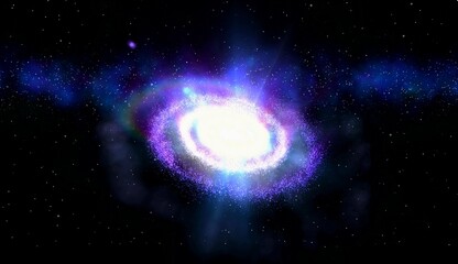 3D rendering of our galaxy which is aptly named the Milky Way